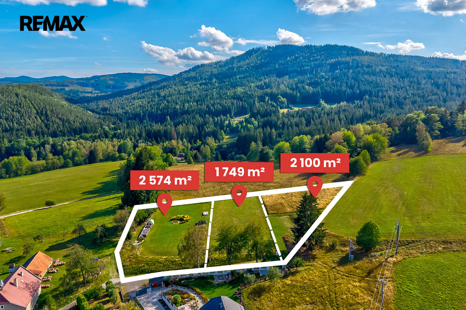 Prodej stavebního pozemku 1 749 m² – fotografie 3