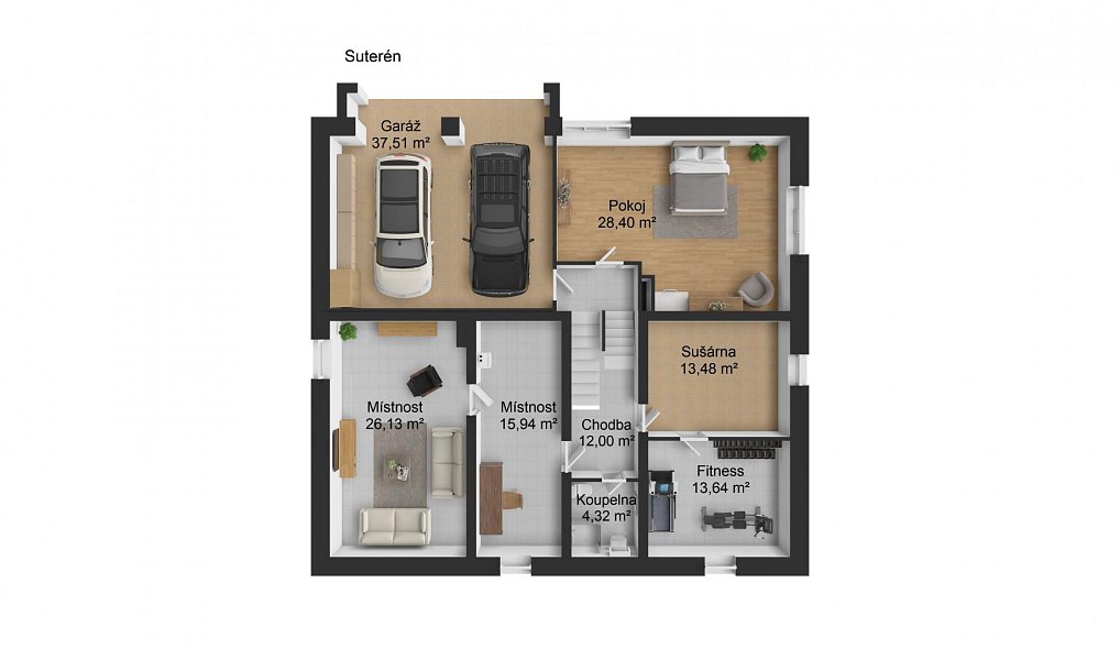 Prodej domu 384 m² s pozemkem 1 835 m², Týnec nad Labem – náhled fotky 42