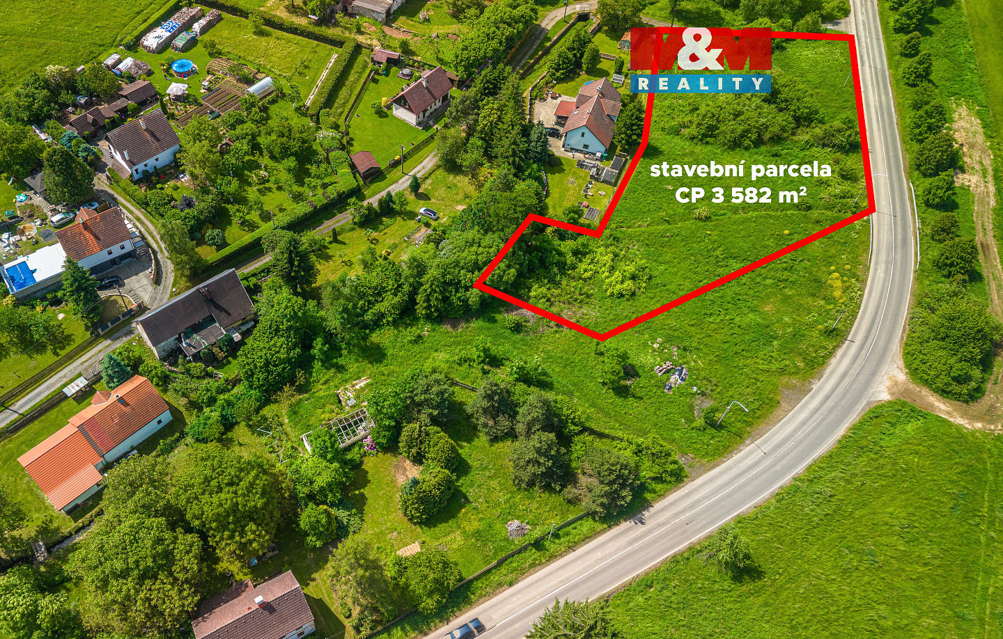 Prodej stavebního pozemku 3 582 m²