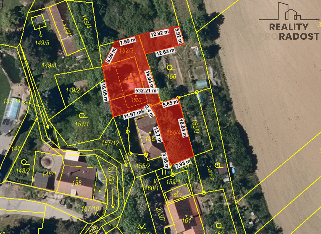 Prodej stavebního pozemku 530 m² – fotografie 5