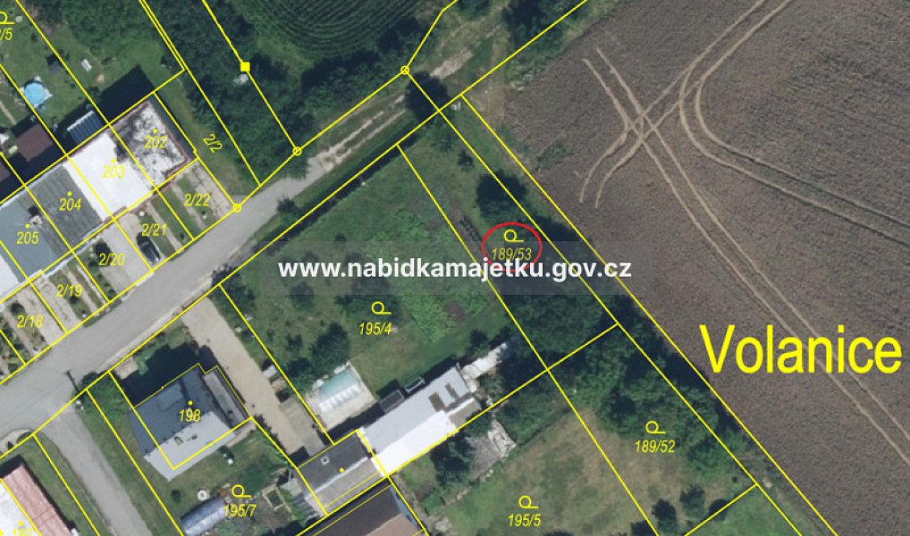 Prodej zahrady 363 m², Volanice – náhled fotky 2