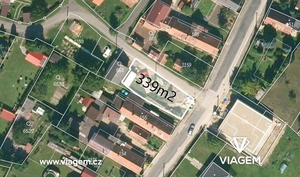 Prodej stavebního pozemku 339 m², Dětenice – náhled fotky 2