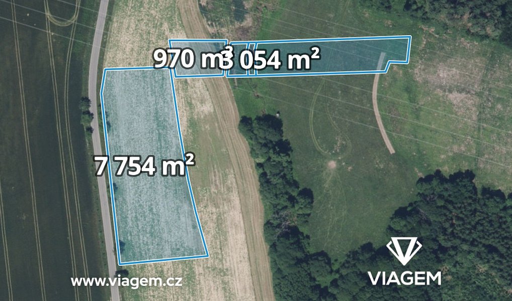 Prodej pole 3 926 m², Proseč pod Ještědem – fotka 1 z 5