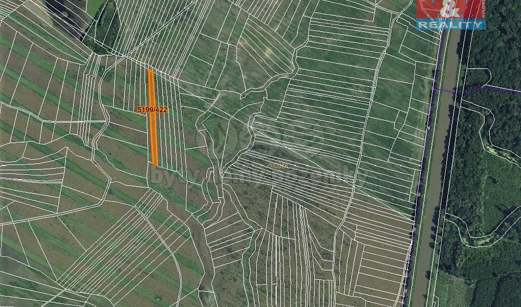 Prodej pole 2 788 m², Bzenec – fotka 1 z 5