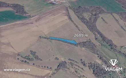 Prodej pole 1 680 m², Dobrkovice, okres Zlín