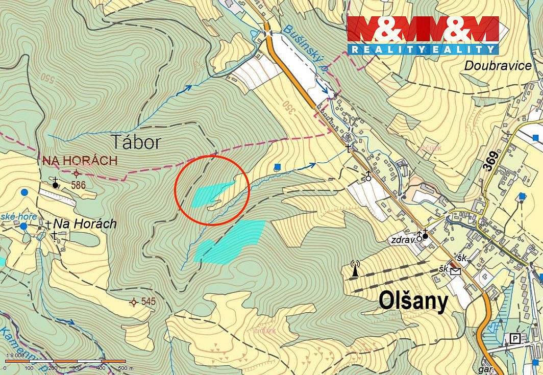 Prodej lesa 8 828 m²