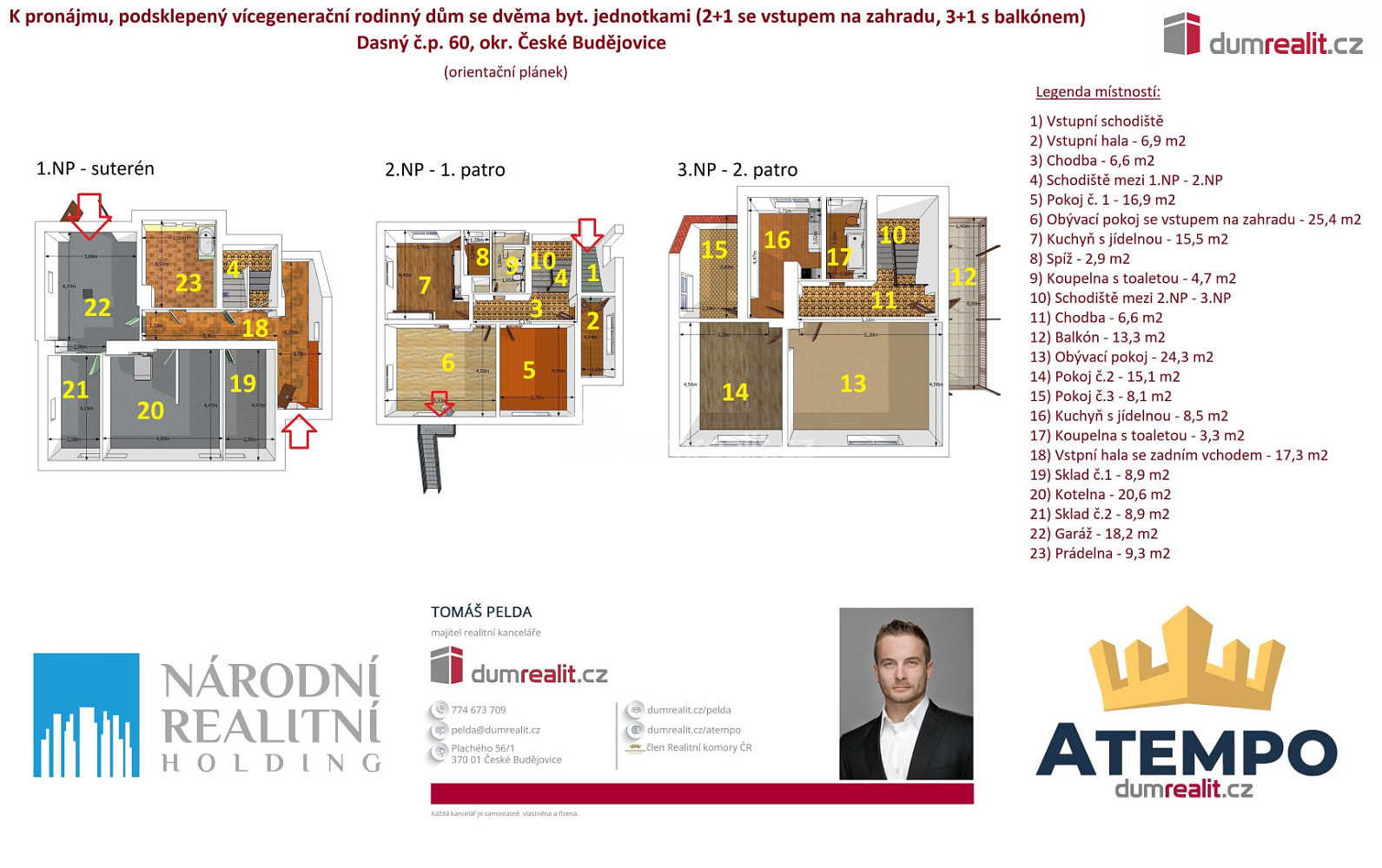 Pronájem domu 241 m² s pozemkem 826 m² — photo 2