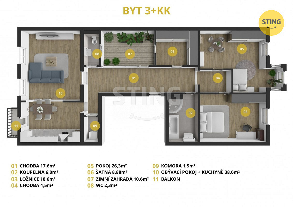Prodej bytu 3+kk 134 m² – fotografie 4