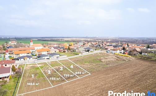Prodej stavebního pozemku 733 m², Znojmo - Načeratice