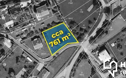Prodej stavebního pozemku 761 m², Rusava, okres Kroměříž