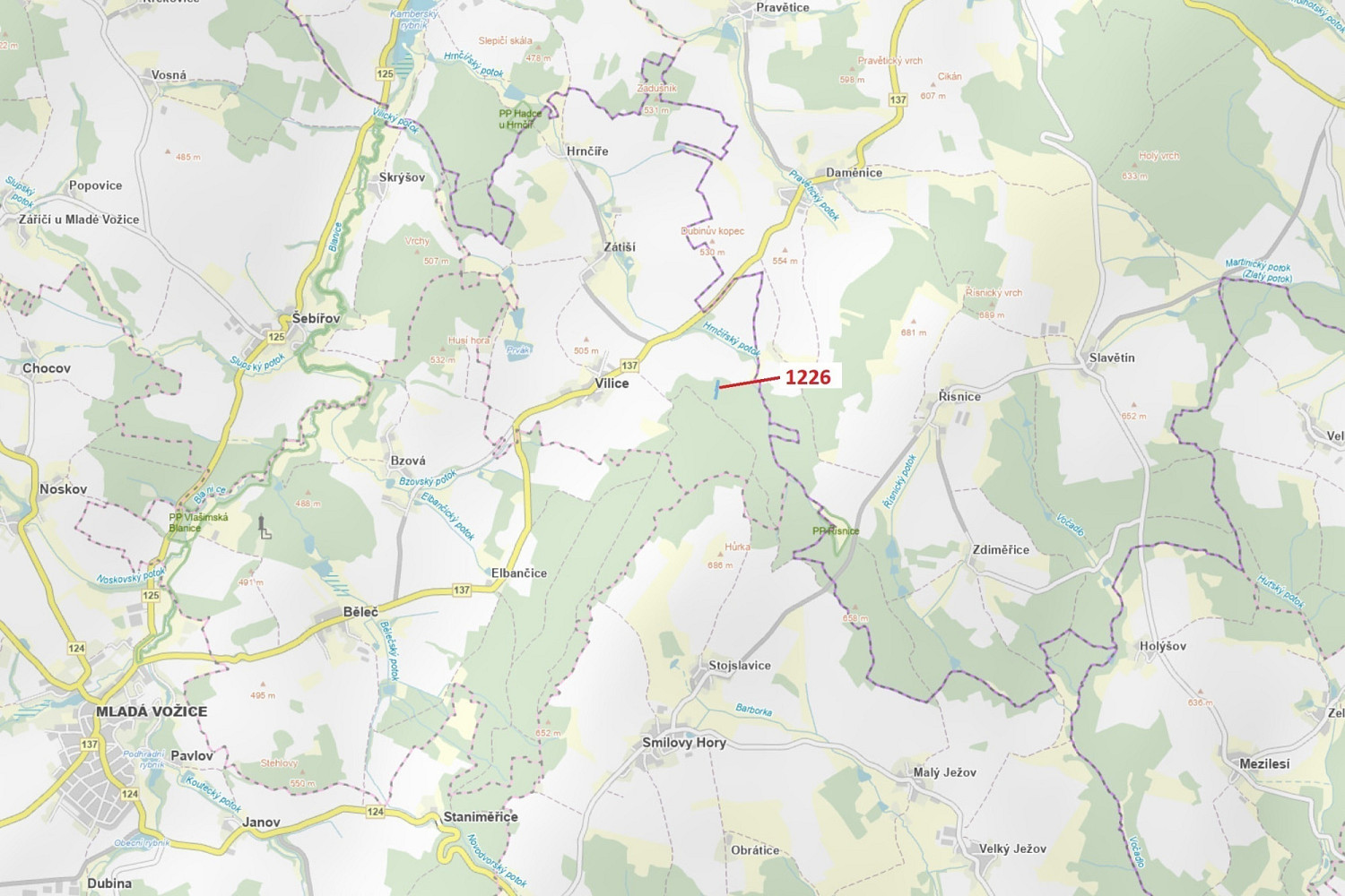 Dražba lesa 3 593 m²
