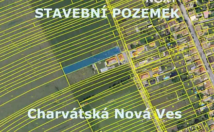 Prodej stavebního pozemku 1 840 m², Františka Kňourka, Břeclav - Charvátská Nová Ves