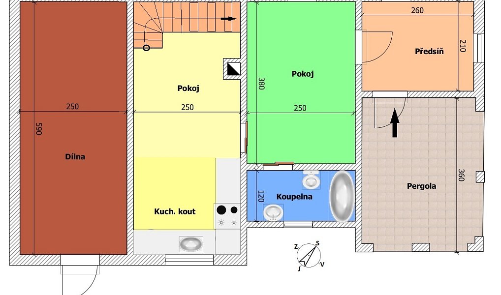 Prodej chaty/chalupy 74 m² s pozemkem 1 021 m², Kostelec nad Vltavou – náhled fotky 27