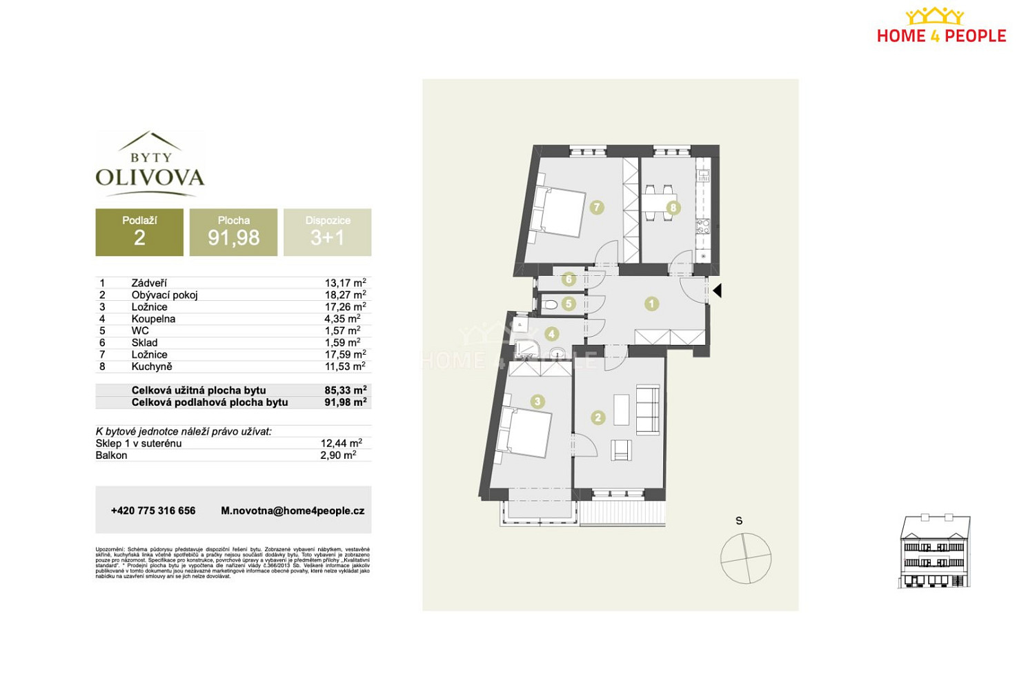 Prodej bytu 3+1 92 m² – fotografie 5
