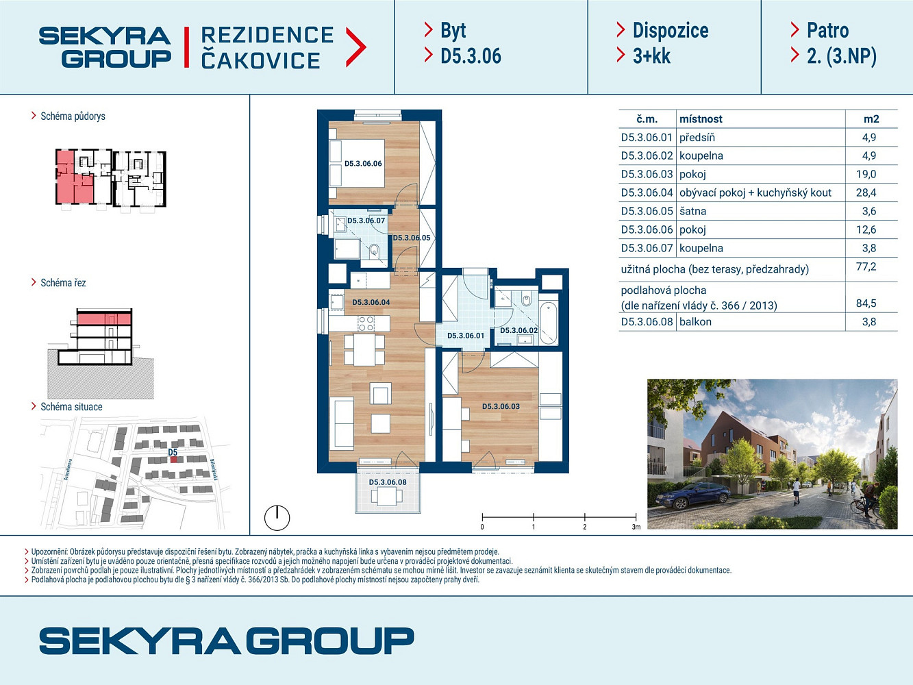 Prodej bytu 3+kk 77 m² – fotografie 2