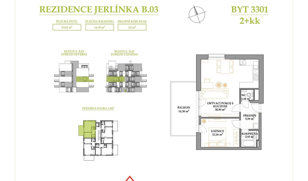 Prodej bytu 2+kk 67 m², Brno – náhled fotky 2