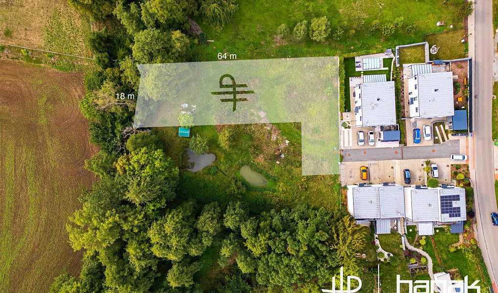 Prodej stavebního pozemku 1 183 m², Nemojany – náhled fotky 2