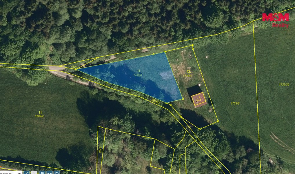 Prodej stavebního pozemku 1 078 m², Vidče – náhled fotky 4