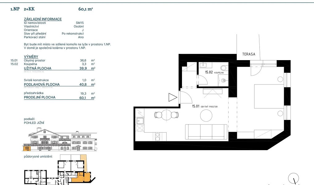 Prodej bytu 2+kk 40 m², Špindlerův Mlýn – náhled fotky 2