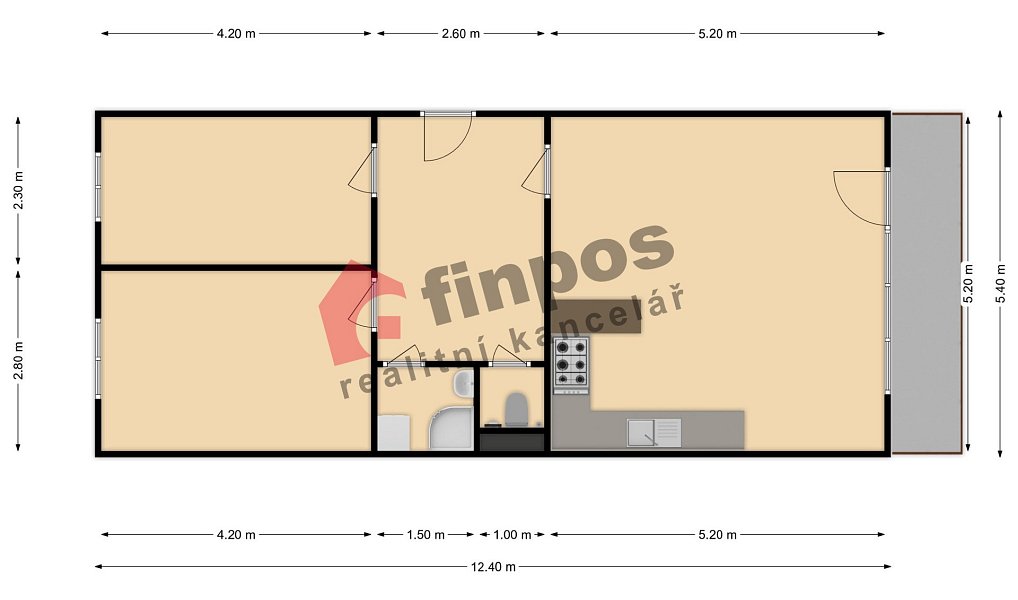 Pronájem bytu 3+kk 76 m², Vlašim – náhled fotky 13