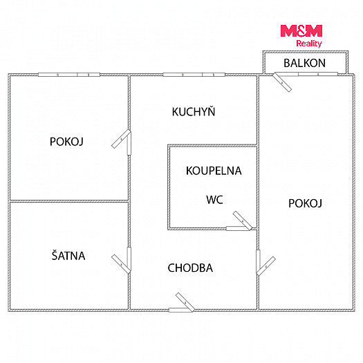 Prodej bytu 2+1 57 m² — photo 5