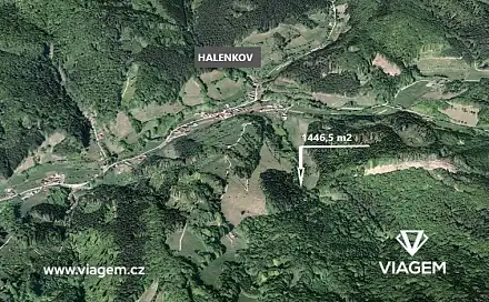 Prodej lesa 363 m², Halenkov, okres Vsetín