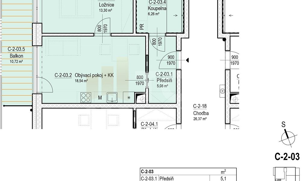 Prodej bytu 2+kk 54 m², Hluboká nad Vltavou – náhled fotky 15
