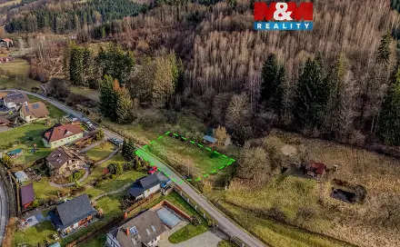 Prodej stavebního pozemku 693 m², Bystřička, okres Vsetín