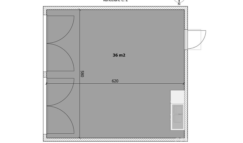 Pronájem kanceláře 36 m², Praha – náhled fotky 3