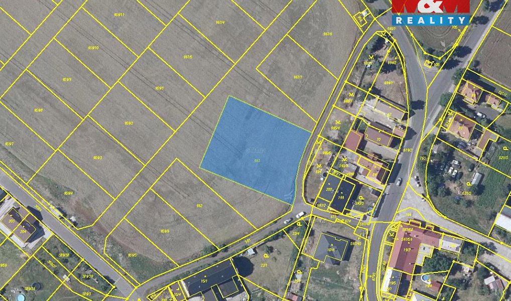Prodej stavebního pozemku 1 100 m², Hrušovany – náhled fotky 6