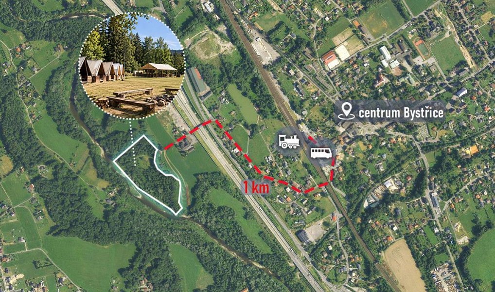 Prodej komerčního pozemku 22 458 m², Bystřice – náhled fotky 3