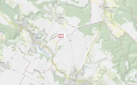 Dražba lesa 919 m², Oslavany
