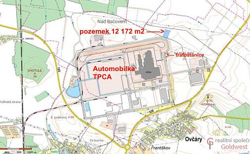 Prodej komerčního pozemku 12 172 m², Ovčáry, okres Kolín