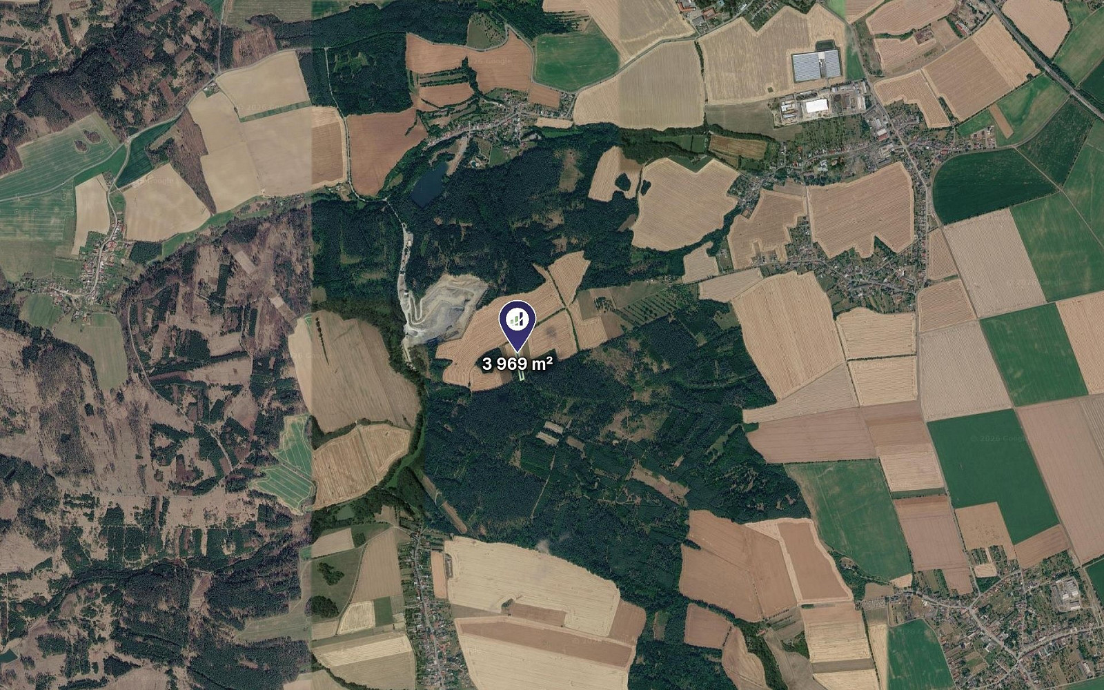 Prodej pole 3 969 m² – fotografie 2
