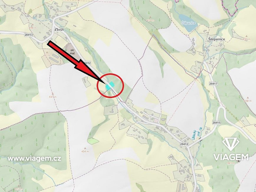 Les 1 808 m², Podíl 29 % o výměře 517 m² – pohled 4