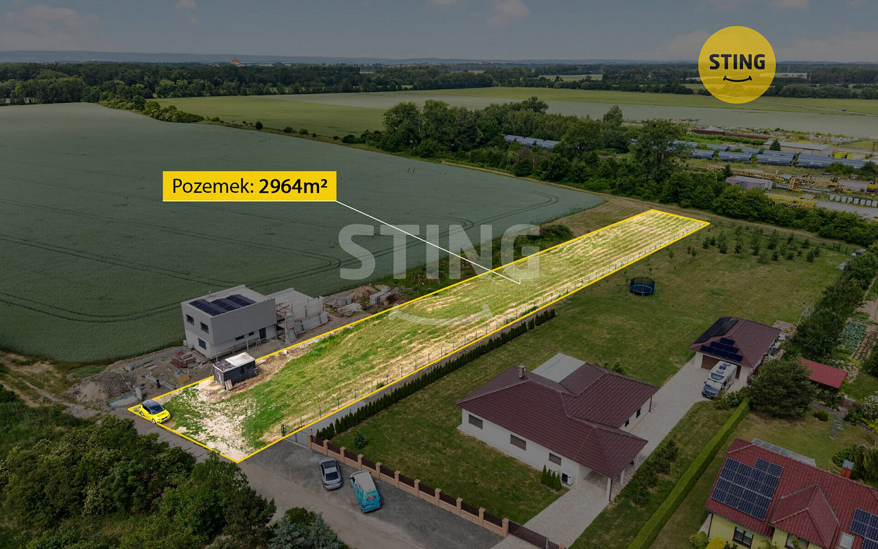 Prodej stavebního pozemku 2 964 m²