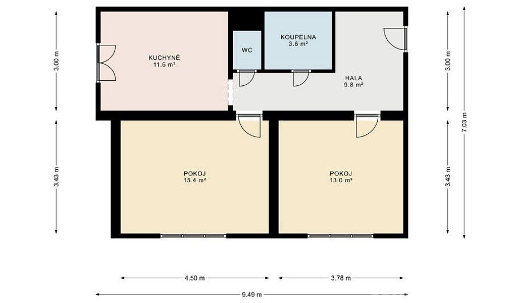 Pronájem bytu 2+1 58 m², Hulín – náhled fotky 14