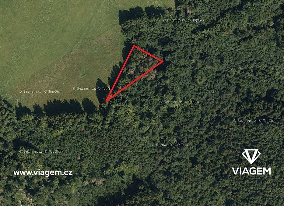 Les 1 097 m², Podíl 50 % o výměře 549 m² – pohled 2