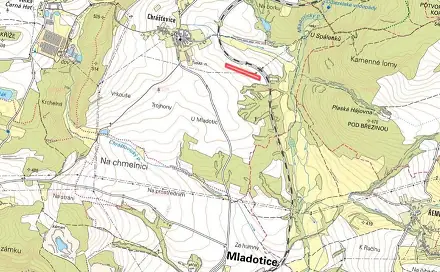 Prodej pole 11 227 m², Mladotice - Chrášťovice, okres Plzeň-sever