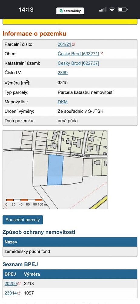Prodej stavebního pozemku 3 315 m² – fotografie 3