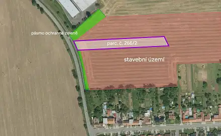 Prodej stavebního pozemku 3 741 m², Víceměřice, okres Prostějov