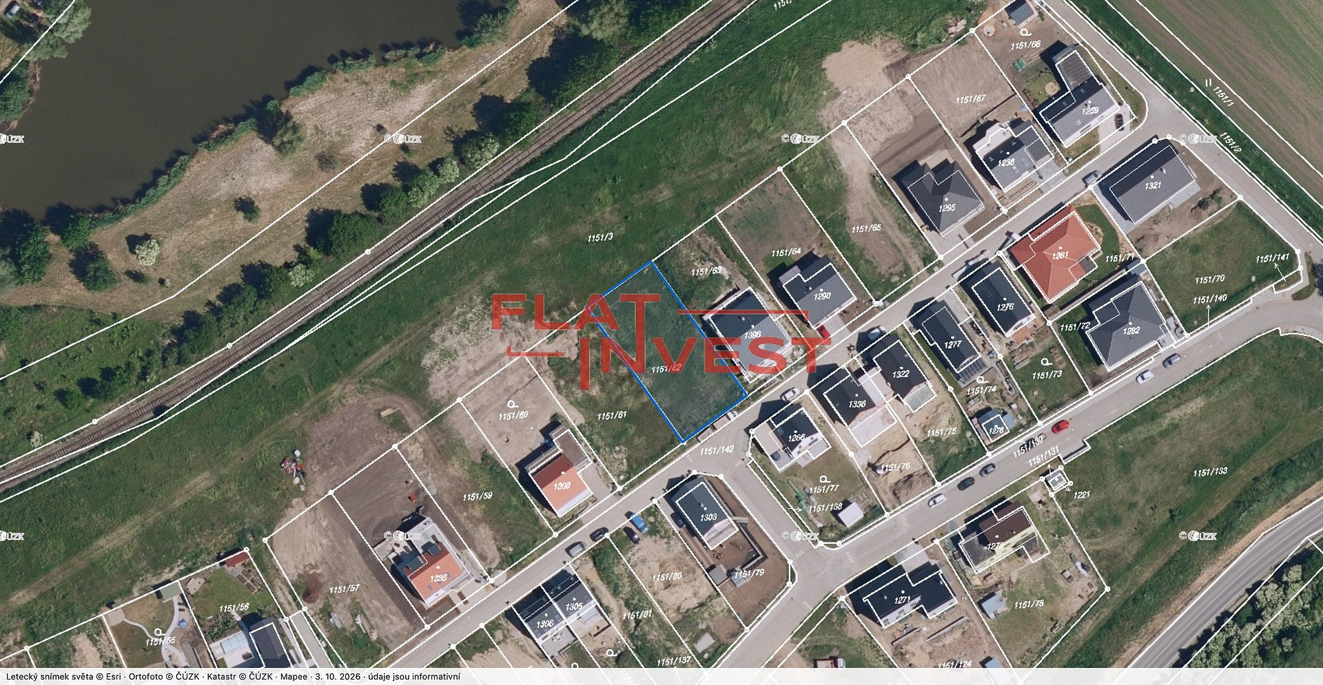 Prodej stavebního pozemku 837 m²