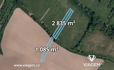 Prodej pole 1 945 m², Dobrkovice, okres Zlín