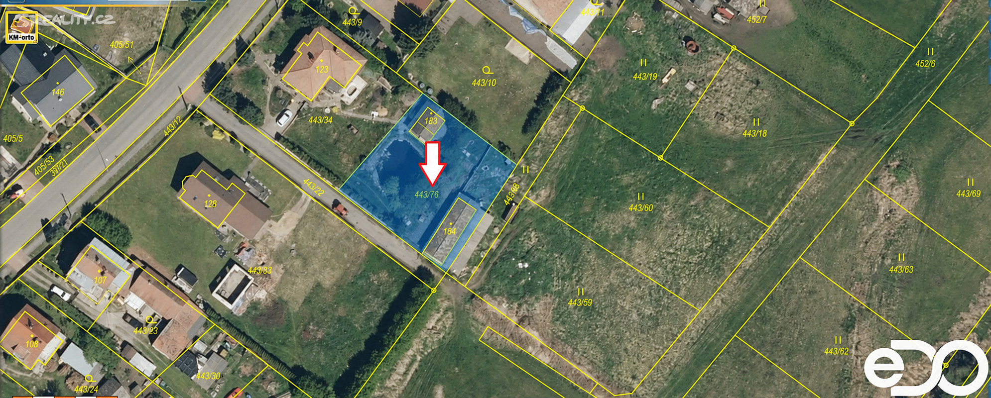 Prodej stavebního pozemku 921 m²