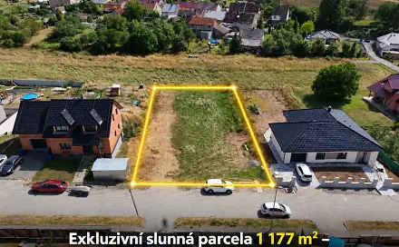 Prodej stavebního pozemku 1 177 m², Tršice, okres Olomouc