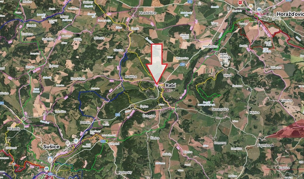Prodej stavebního pozemku 1 018 m², Rabí – náhled fotky 13