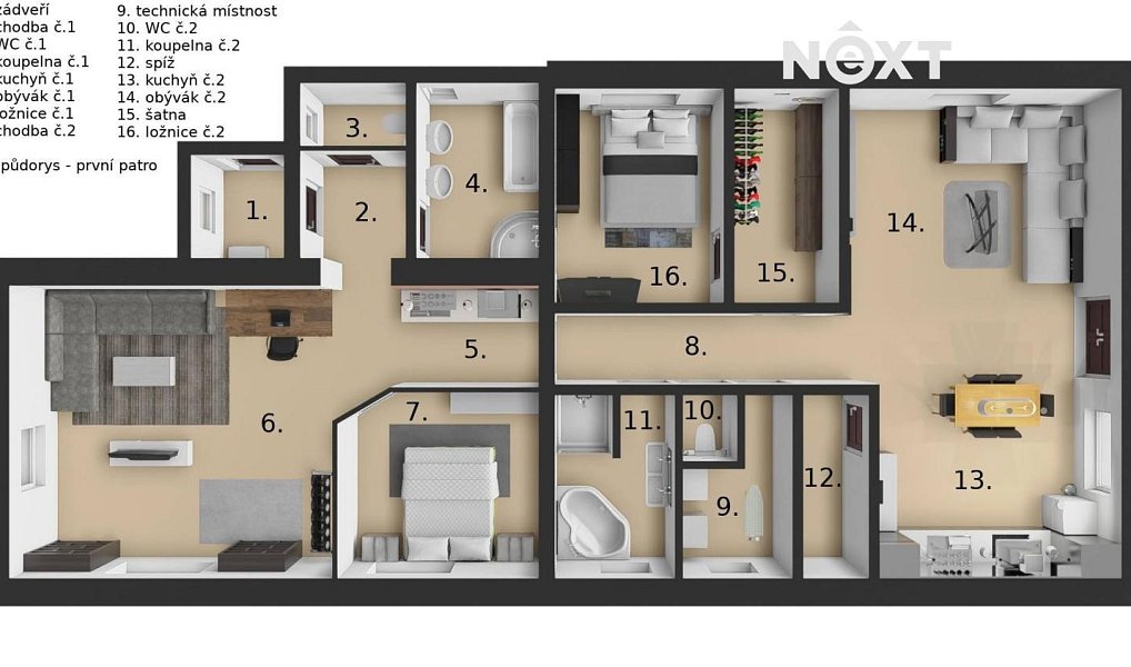 Prodej domu 258 m² s pozemkem 1 924 m², Holedeč – náhled fotky 13