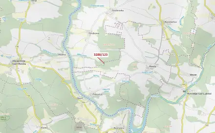 Dražba lesa 1 707 m², Hosty