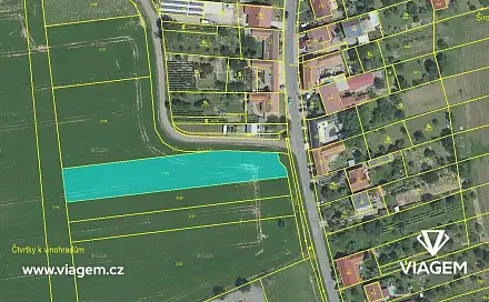 Prodej stavebního pozemku 418 m², Čeložnice, okres Hodonín