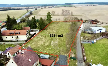 Prodej stavebního pozemku 3 231 m², Předměřice nad Jizerou, okres Mladá Boleslav